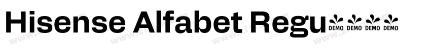 Hisense Alfabet Regu字体转换